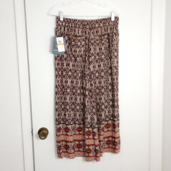 Democracy Skyrise Pull On Printed Fray Hem Cropped Pants - Picture 9 of 12